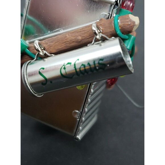 Hallmark Santa's Mailbox Metal S. Claus Vintage 2002  Cookies & Milk Slide Out - Picture 13 of 14